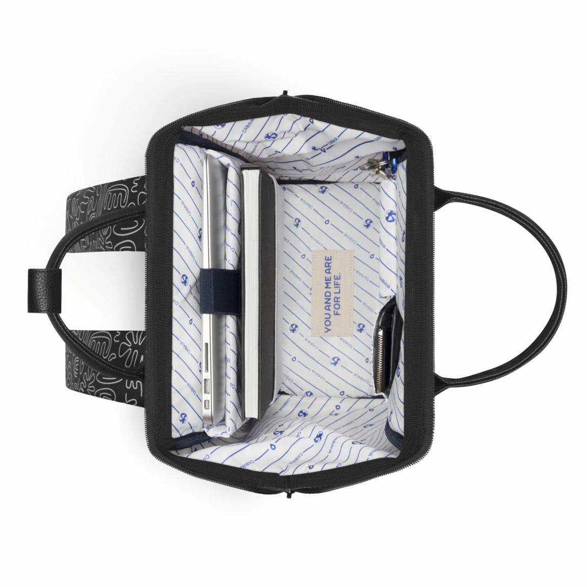 Adventuerer Medium Amiens Cabaia cooler Freizeitrucksack Black and White Muster