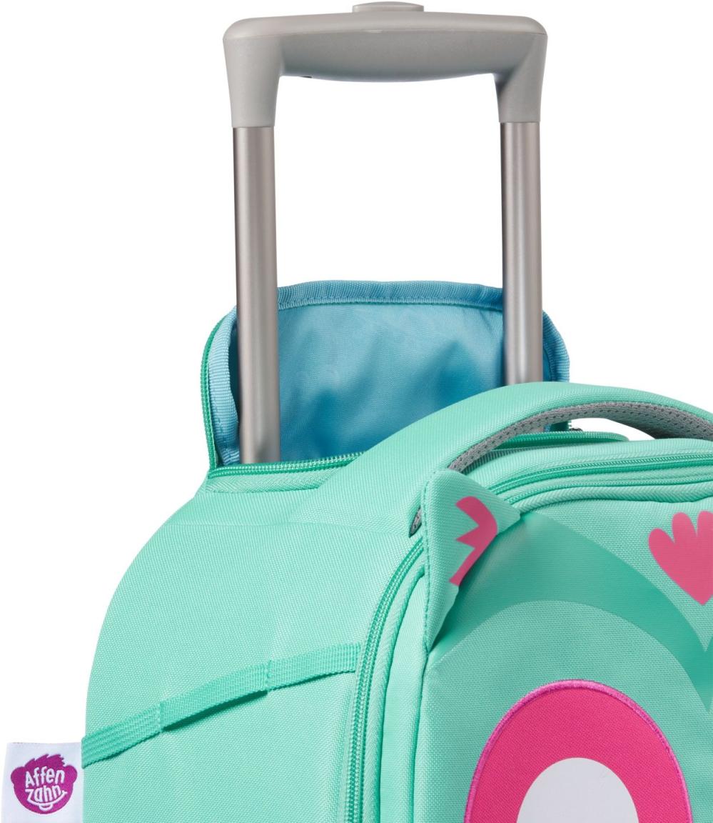 Affenzahn Eluise Eule türkis pink Kindertrolley 2-Rad