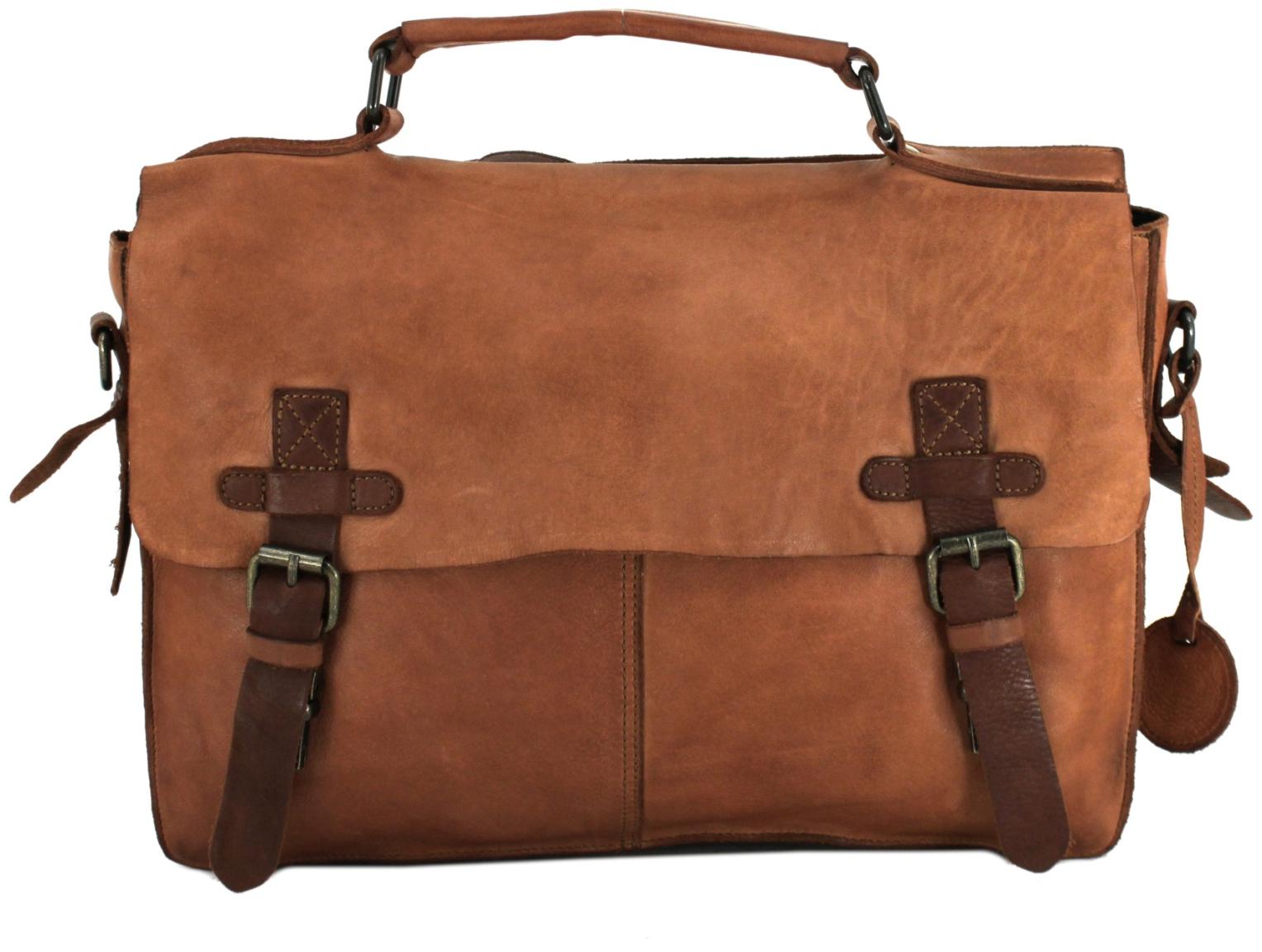 Aktentasche schwarz Vintage Harbour 2nd Ashton gewaschenes Leder