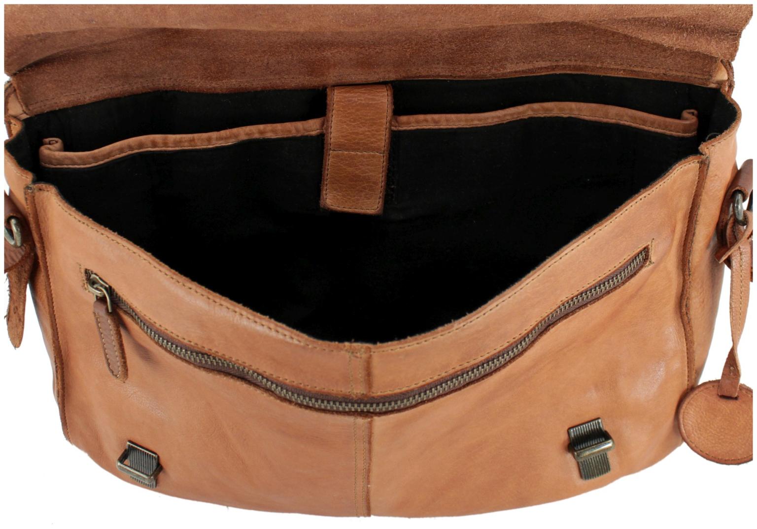 Aktentasche schwarz Vintage Harbour 2nd Ashton gewaschenes Leder