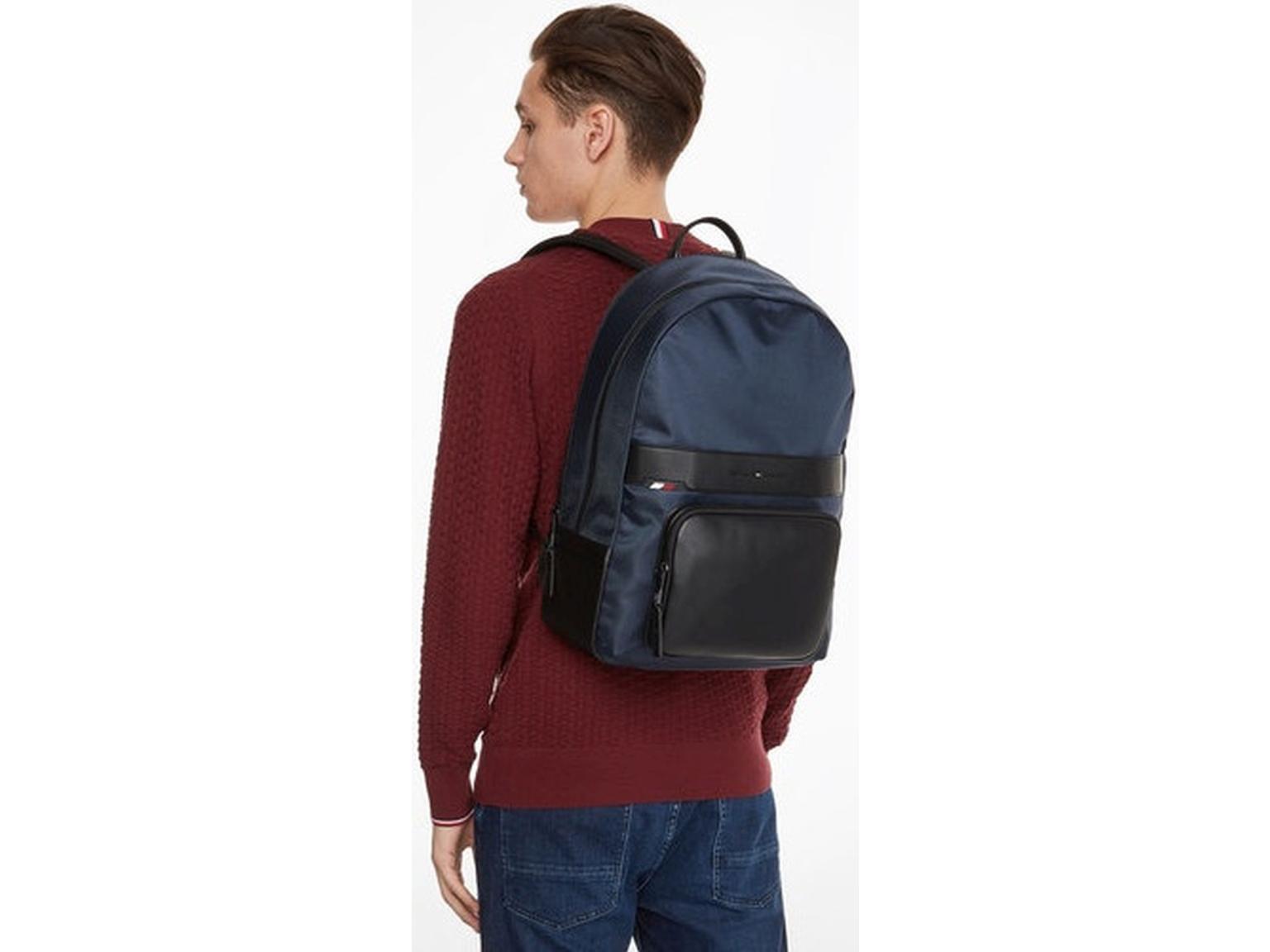 Alltags Backpack Tommy Hilfiger Horizon Space Blue Nylon Rucksack Herren