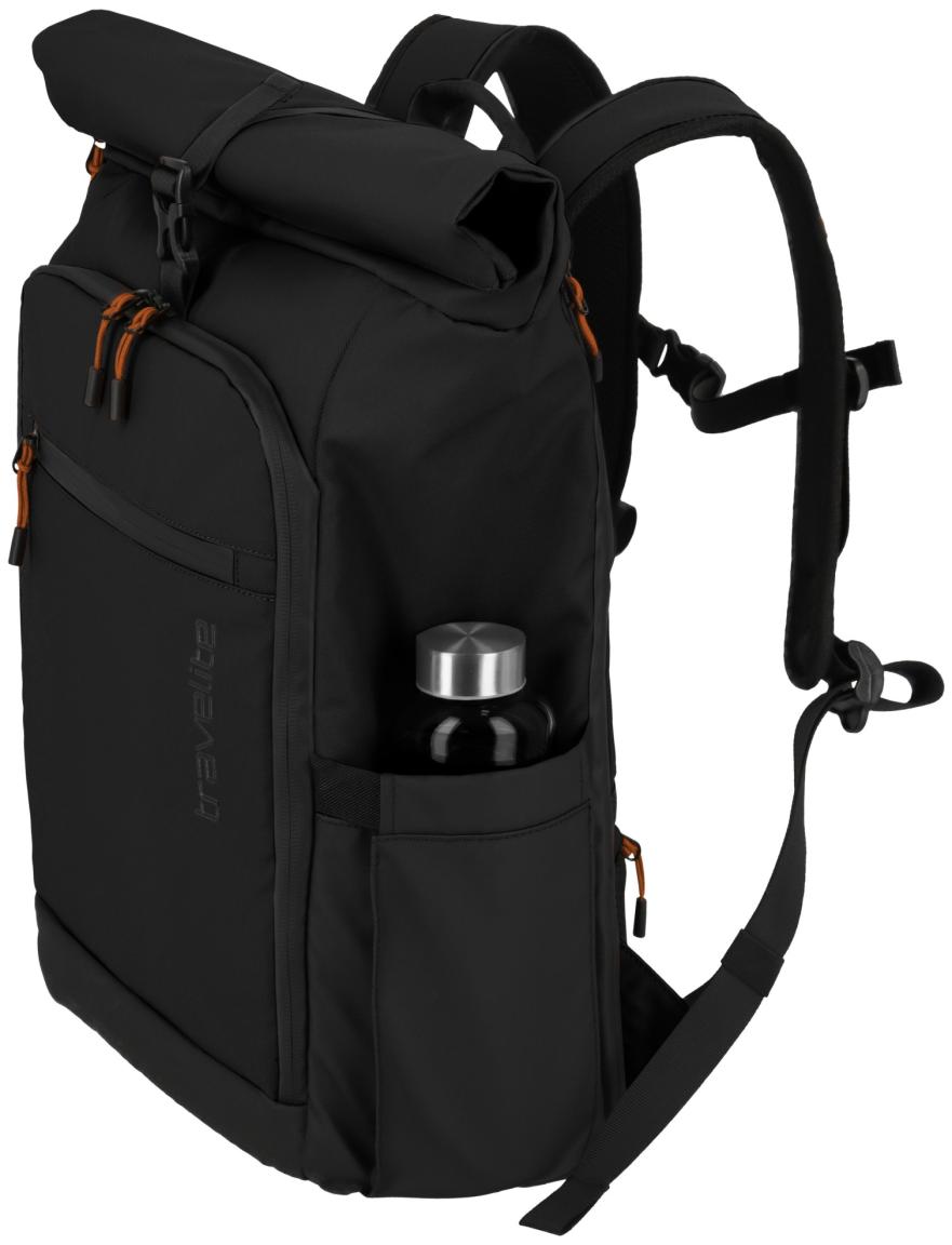 Allzweckrucksack Backpack M Roll-up Travelite Briize Black
