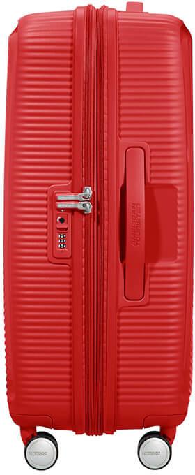 American Tourister Soundbox Spinner M 67cm Coral Red Rollenkoffer rot Hartschale