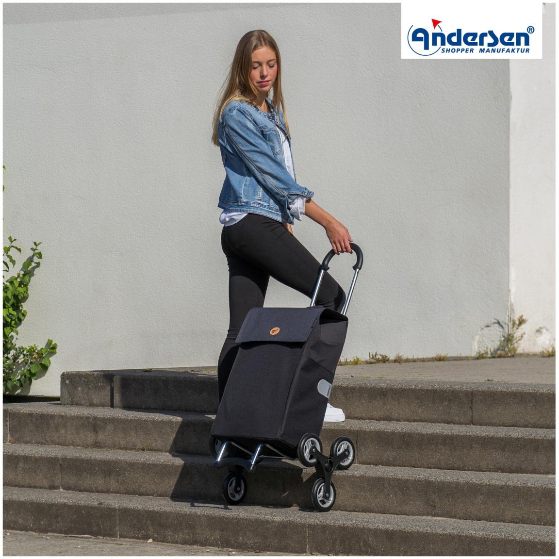Andersen Einkaufswagen Treppensteiger Scala Shopper Hera Schwarz