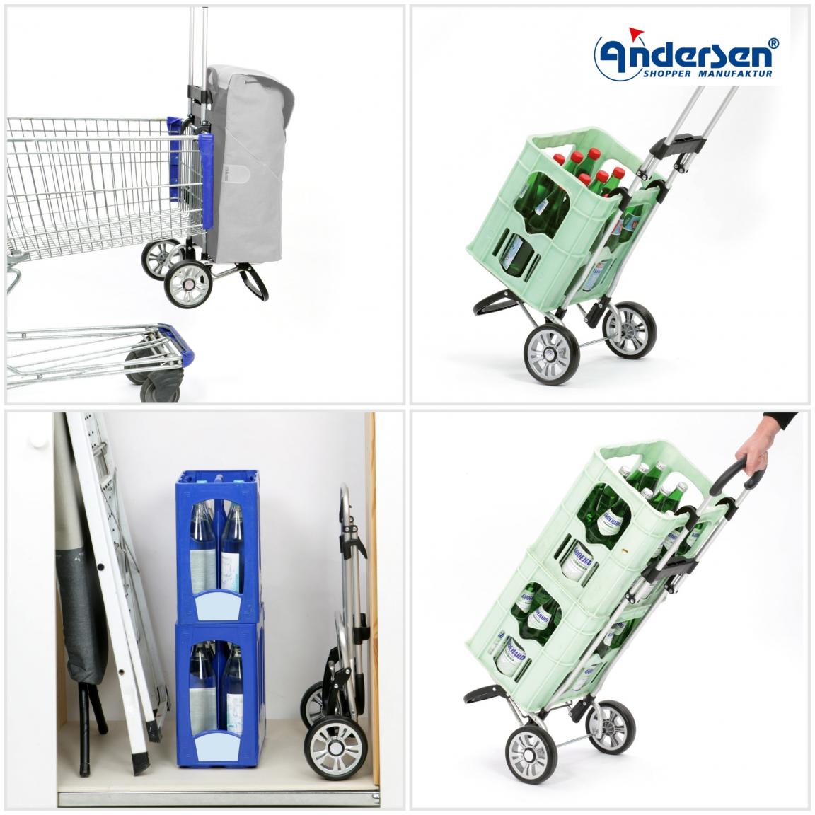 Andersen Scala Shopper Plus Aluminium-Gestänge für Einkaufstrolley
