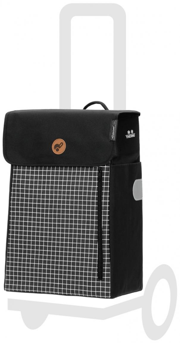Andersen Shopper Ersatztasche Hente schwarz kariert mit Thermofach