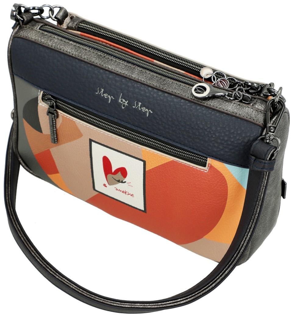 Anekke 2in1 Handtaschen Set Muse Eikon Bunt Abendtasche Crossbag