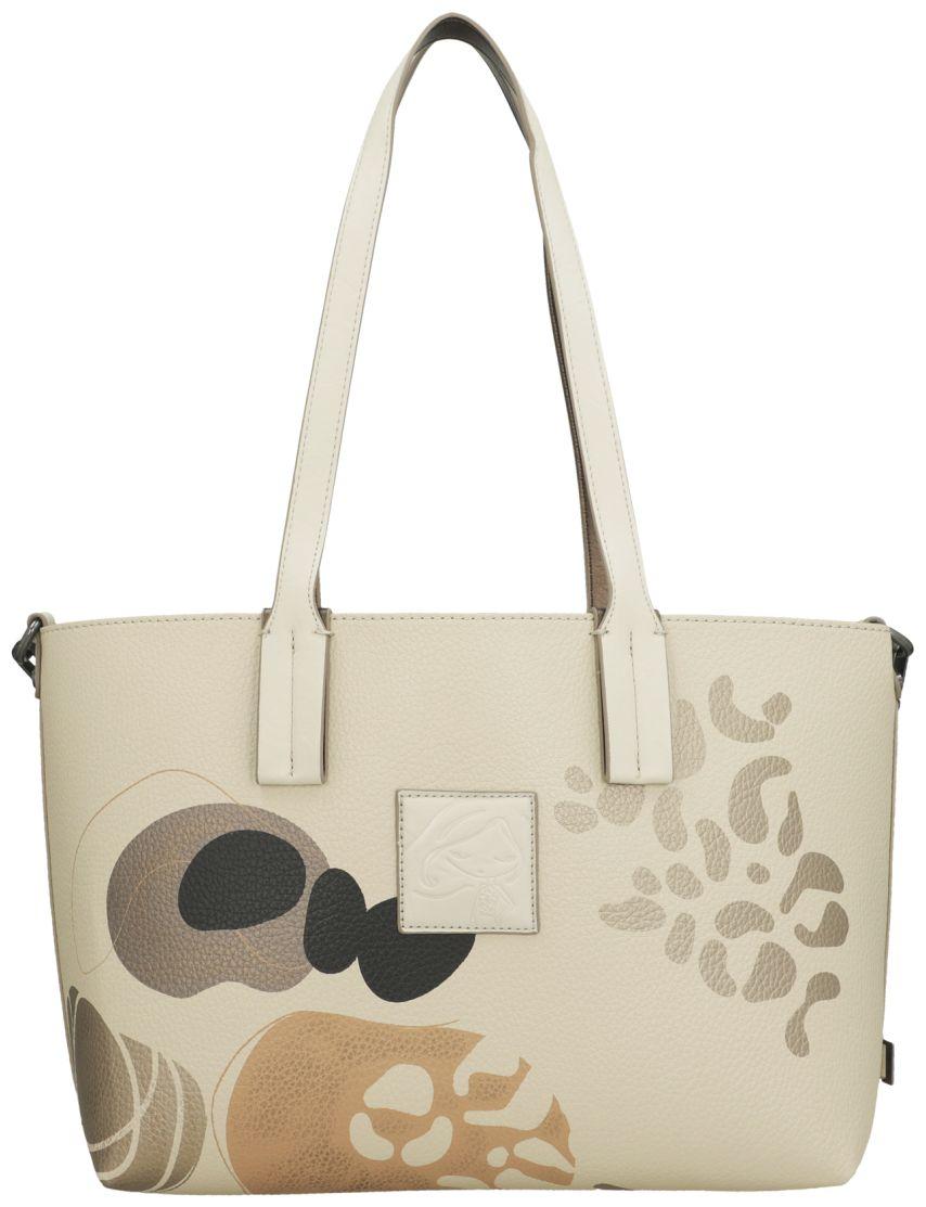 Anekke 2in1 wandelbarer Shopper Sophia Gaia Beige Beuteltasche innen