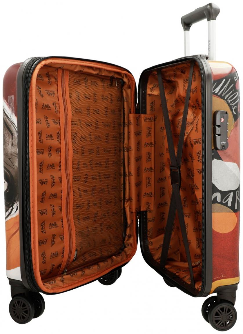 Anekke Alma Handgepäckkoffer Hartgepäch 4-Rad Trolley S 55cm