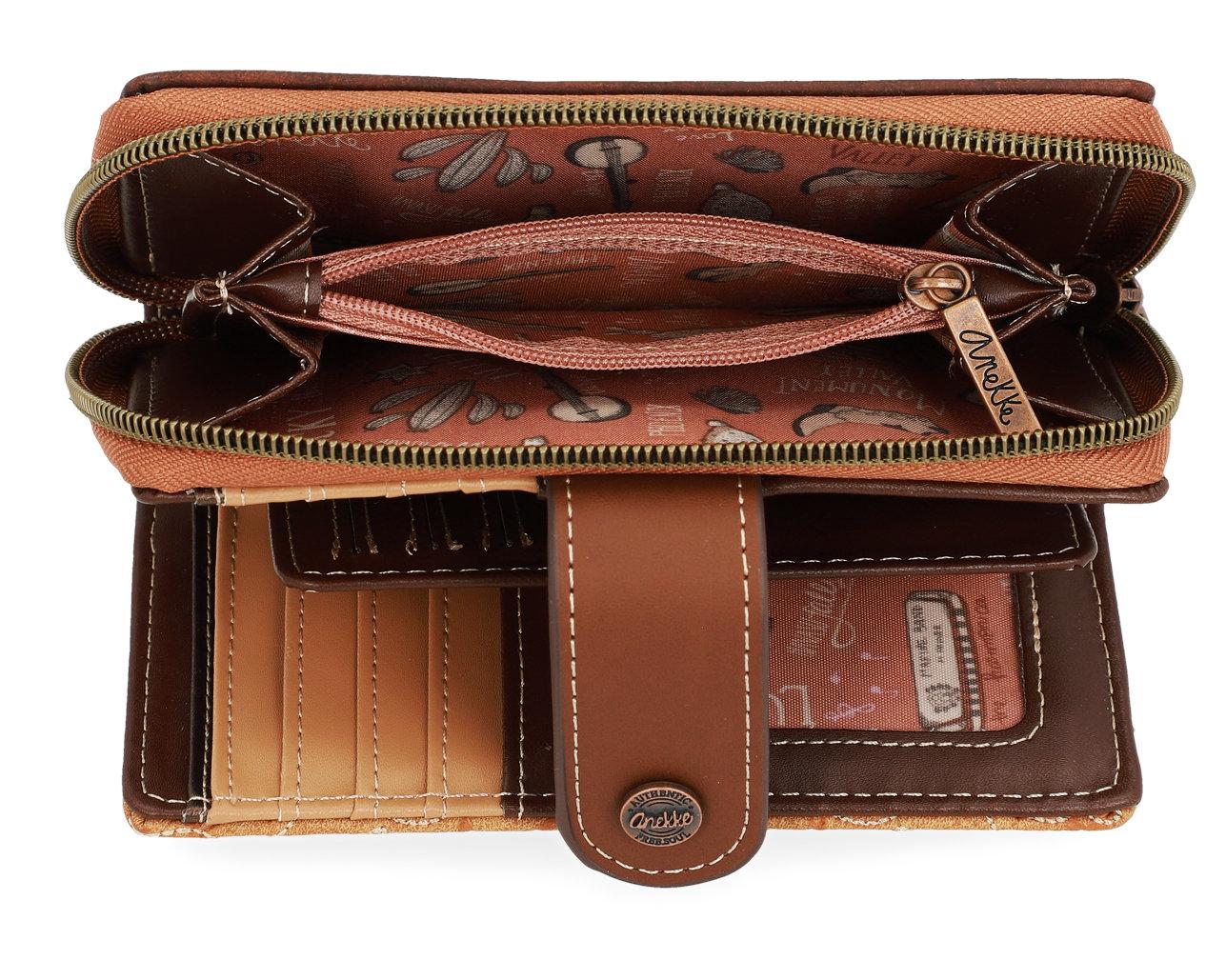 Anekke Arizona New Western Geldbeutel braun Nieten Lochmuster