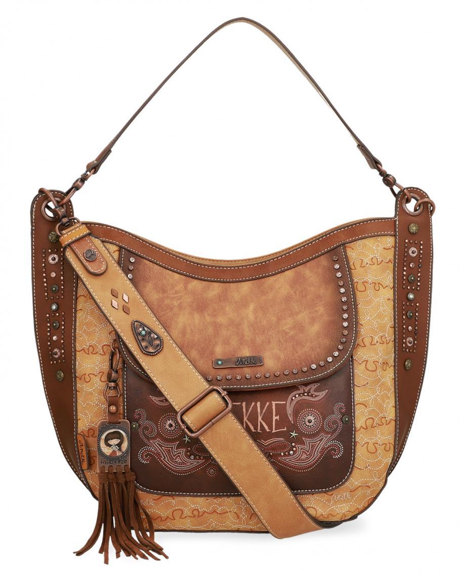 Anekke Arizona New Western braun bestickt Beuteltasche