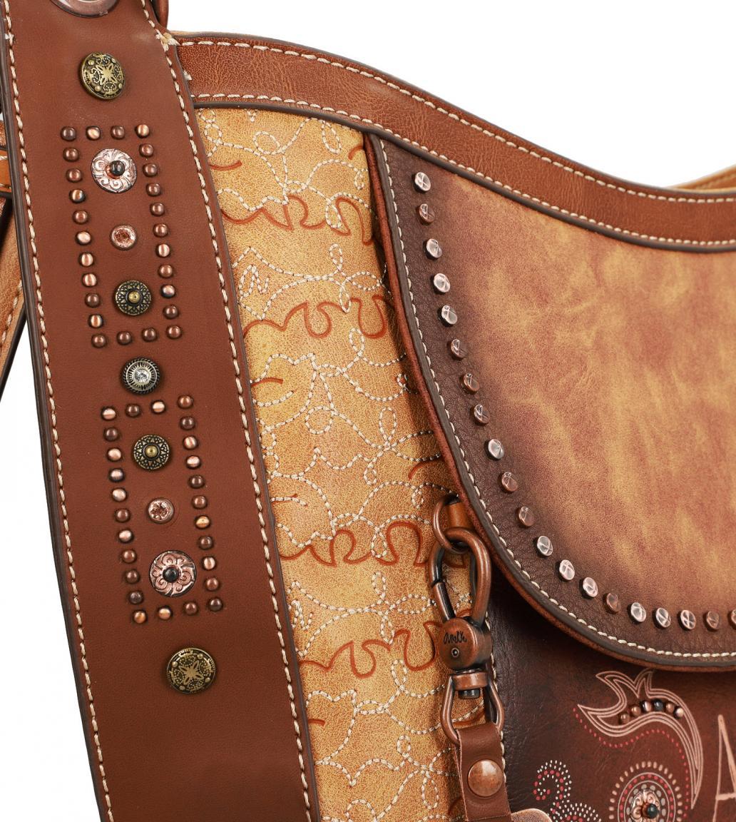 Anekke Arizona New Western braun bestickt Beuteltasche