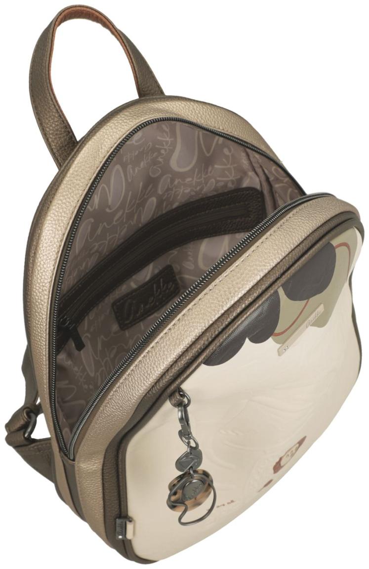 Anekke Backpack  feminin Sophia beige Silhouette metallic Gaia