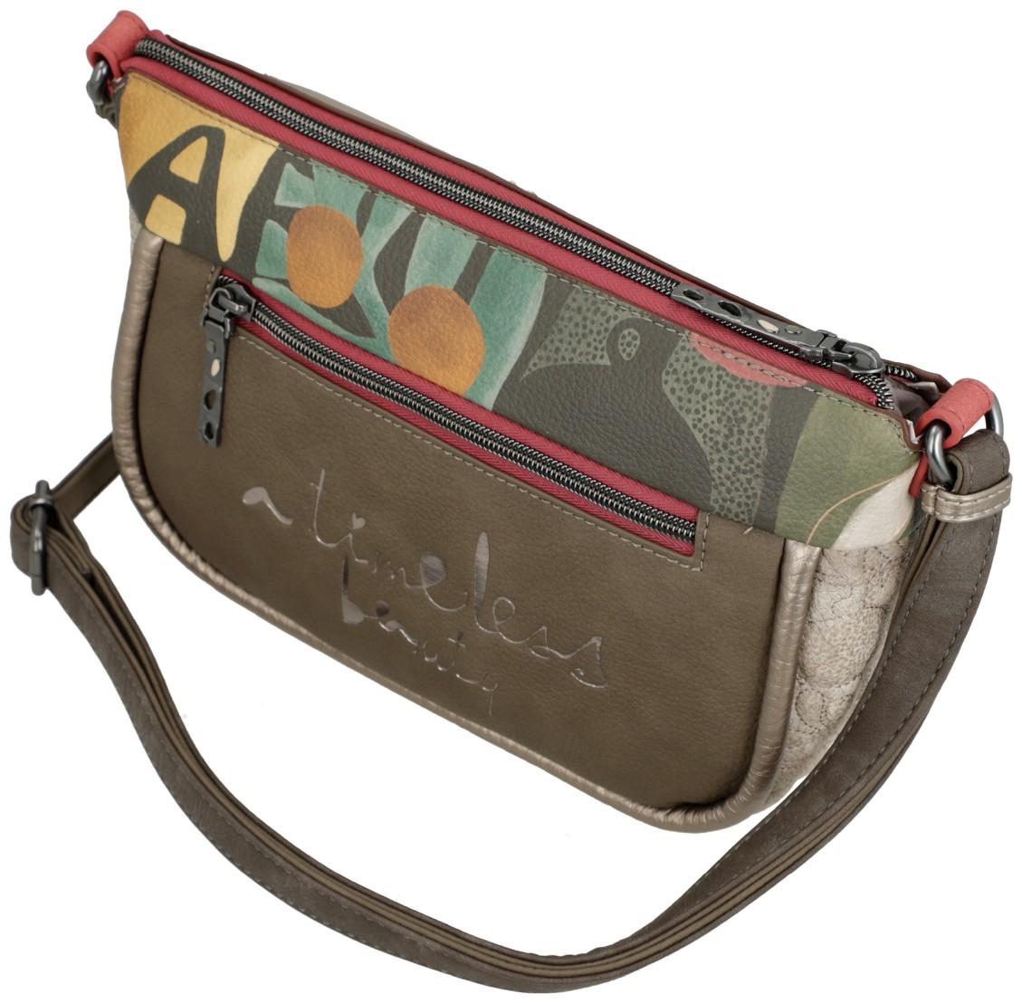 Anekke Beuteltasche Crossover Muse Bloom Metallisch