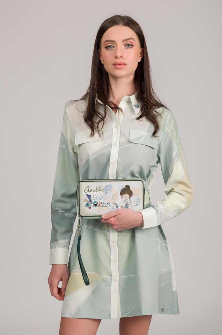 Anekke Big Portemonnaie Sophia Mintgrün Nylon Organizer