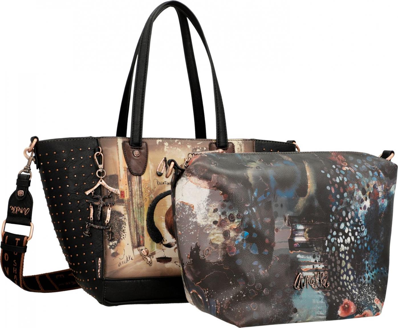 Anekke Big Shopper Shoen Japan Nieten Crossoverbag Enso