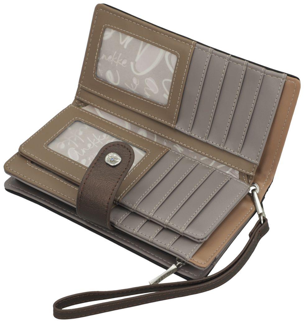 Anekke Big Wallet Sophia Auralis dezente Farbwahl Nieten