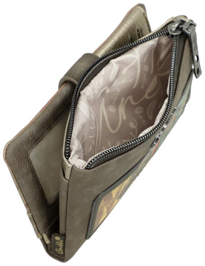 Anekke Börse flexibel Metallic Muse Amphora dunkelbunt RFID 