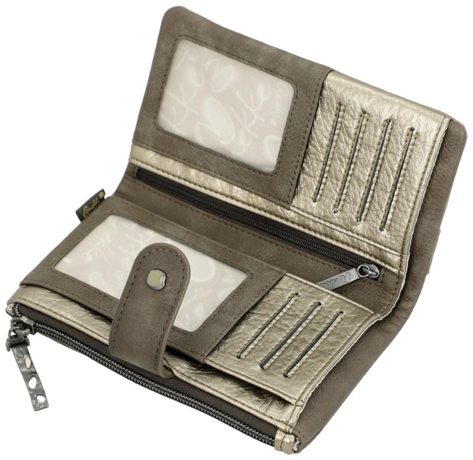 Anekke Börse flexibel Metallic Muse Amphora dunkelbunt RFID 