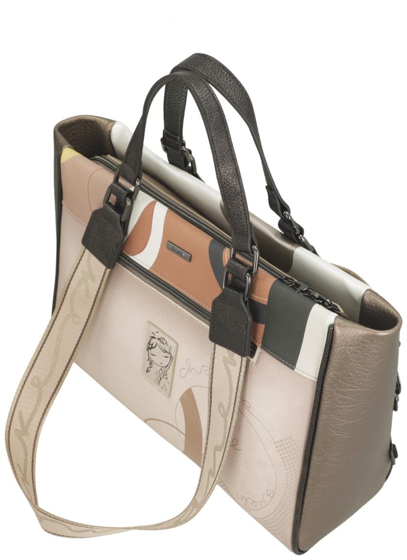 Anekke Bürotasche Muse Eikon metallischer Glitzer