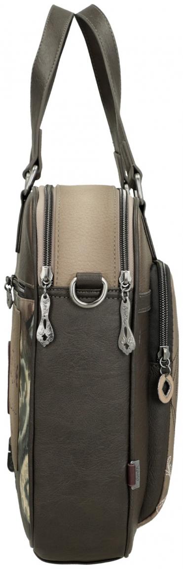Anekke Businesstasche Damen Real herbstlich Erdtöne funkelnd Metallic