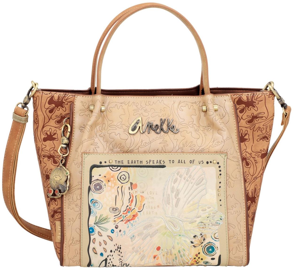 Anekke Butterfly Kurzgrifftasche Amazonia Goldtöne Crossover