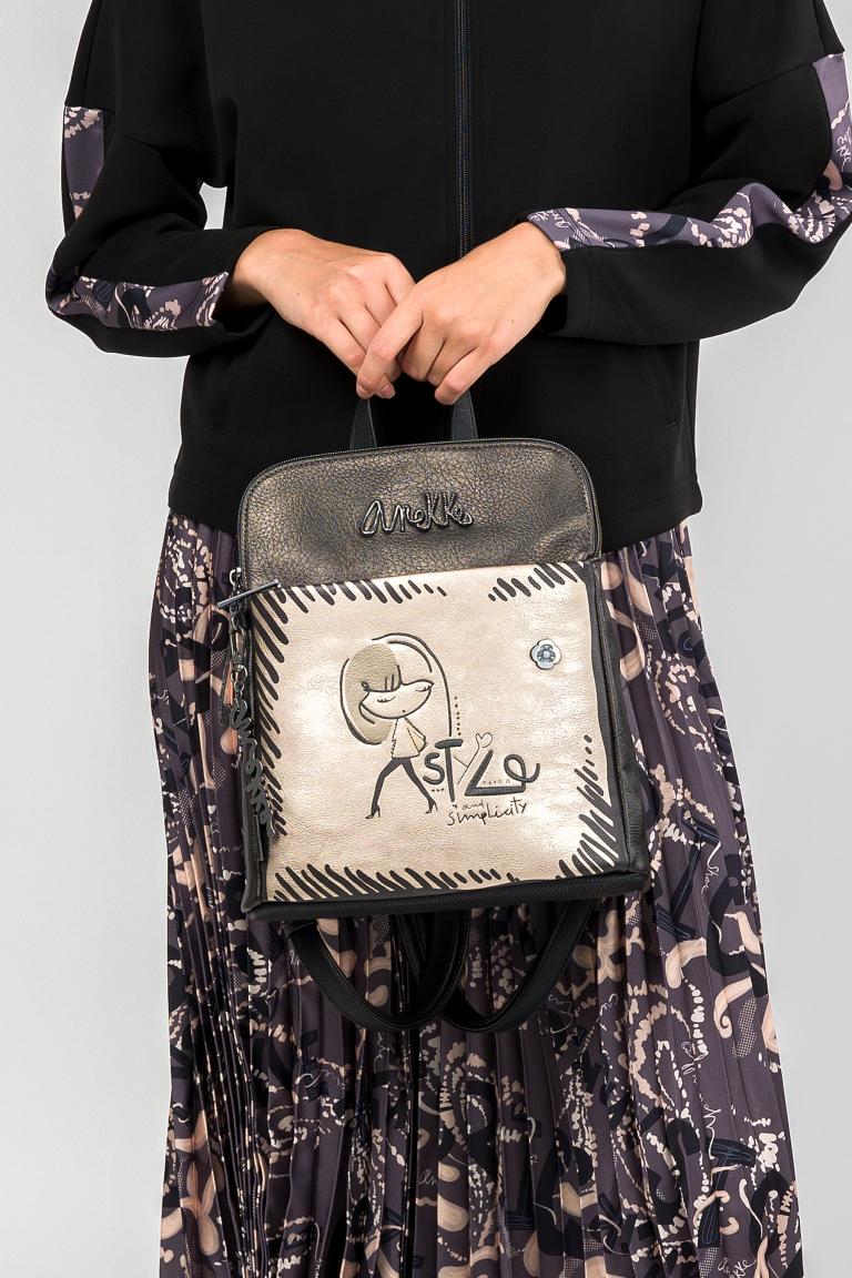 Anekke City Backpack Mademoiselle Nature Edition Koko metallic