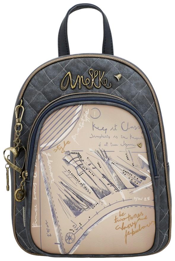 Anekke Cityrucksack Mademoiselle STUDIO Blau Glitzer