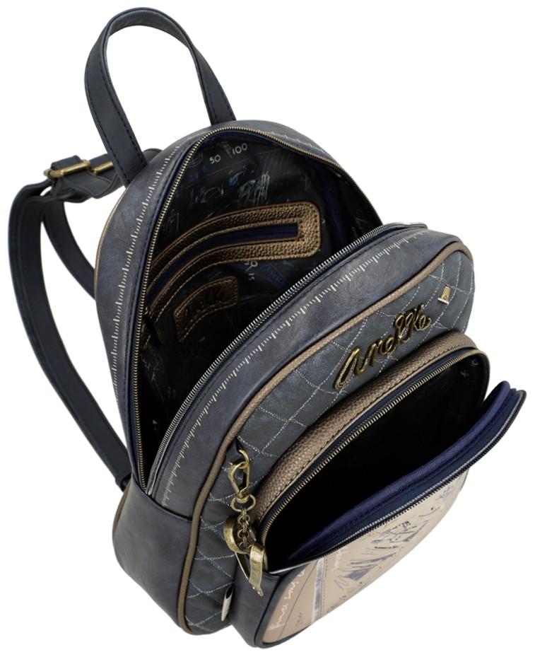 Anekke Cityrucksack Mademoiselle STUDIO Blau Glitzer