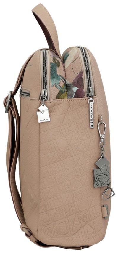 Anekke Cityrucksack Real Evolution Taupe diebstahlsicher
