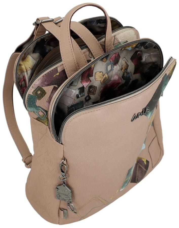 Anekke Cityrucksack Real Evolution Taupe diebstahlsicher