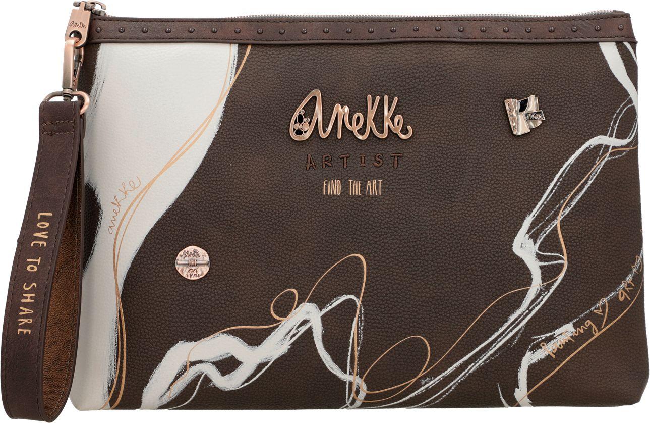 Anekke Clutch Shoen Nature Shodo braun gemustert kintsugi