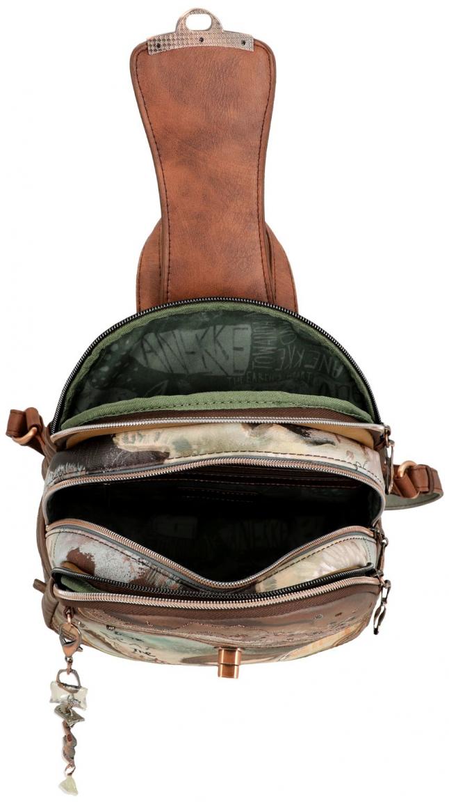 Anekke Core Tagesrucksack braun mit Aufdruck