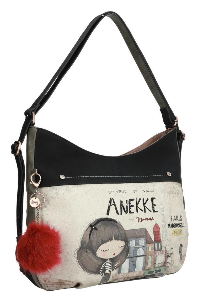 Anekke Couture Beuteltasche bestickt beige Paris Rucksack