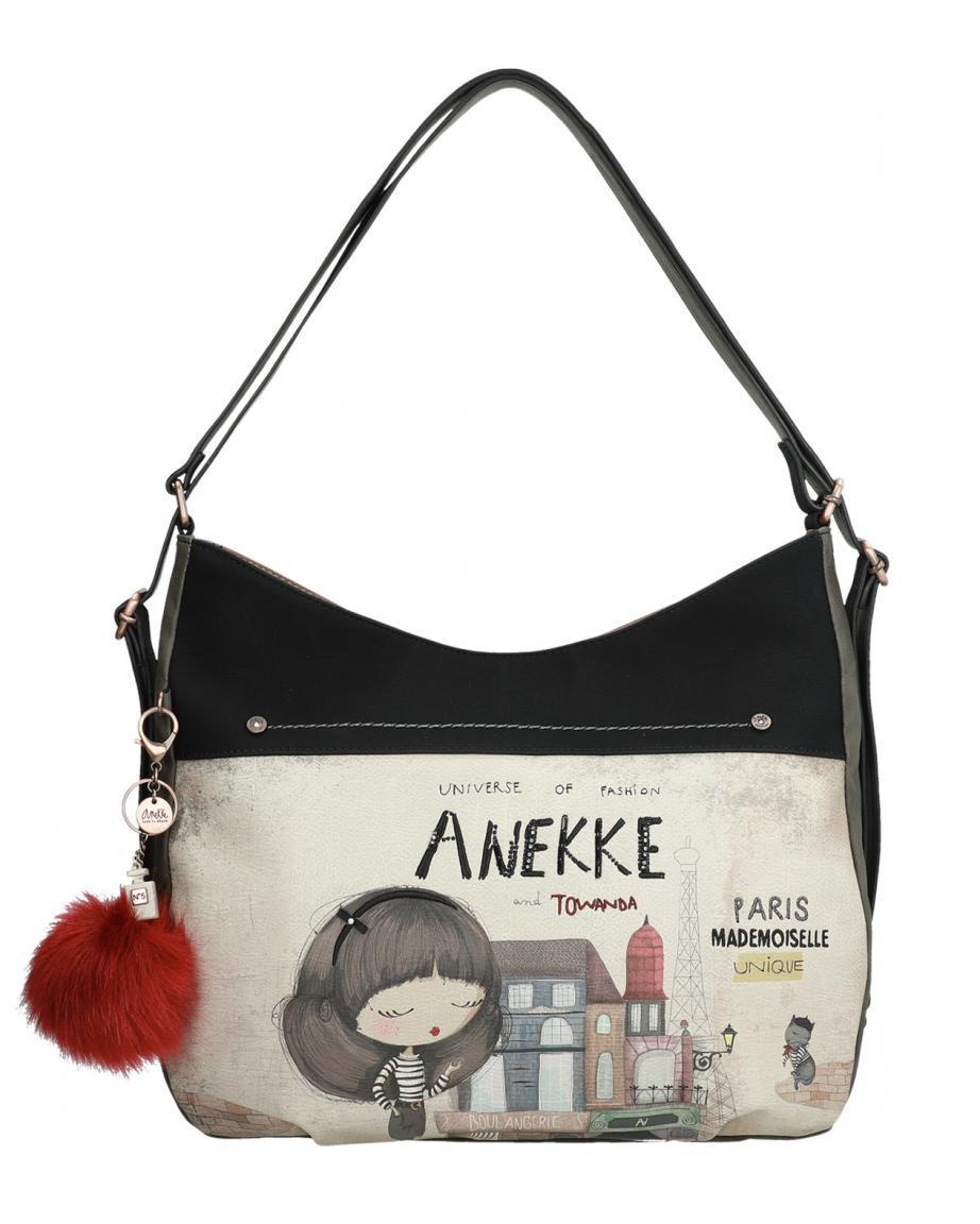 Anekke Couture Beuteltasche bestickt beige Paris Rucksack