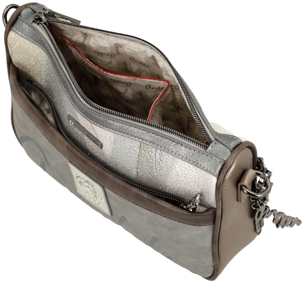 Anekke Crossbody Bag Essentials Beige rauchblau offwhite