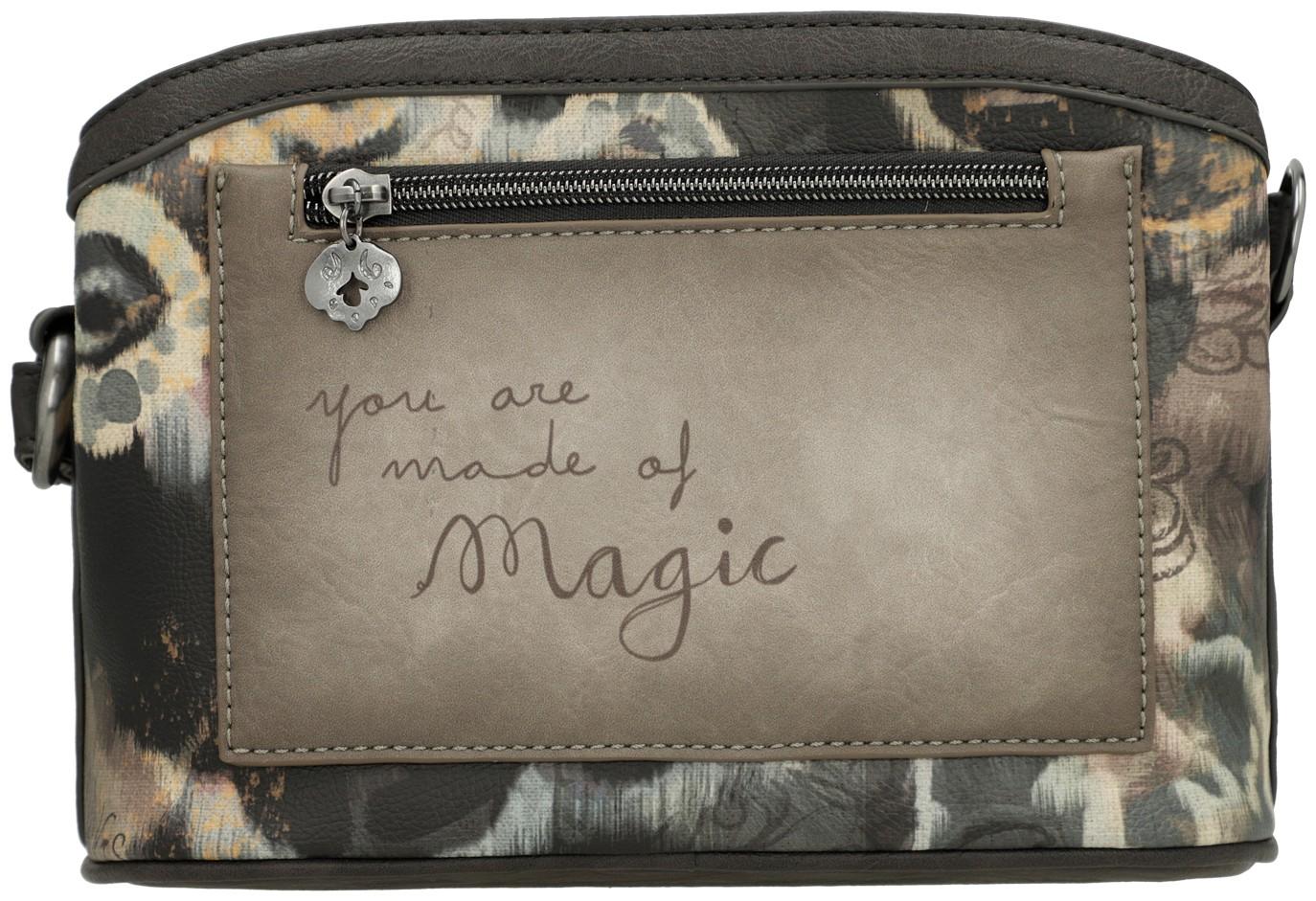 Anekke Crossbody Bag Real beige taupe Stickerei Glitzer