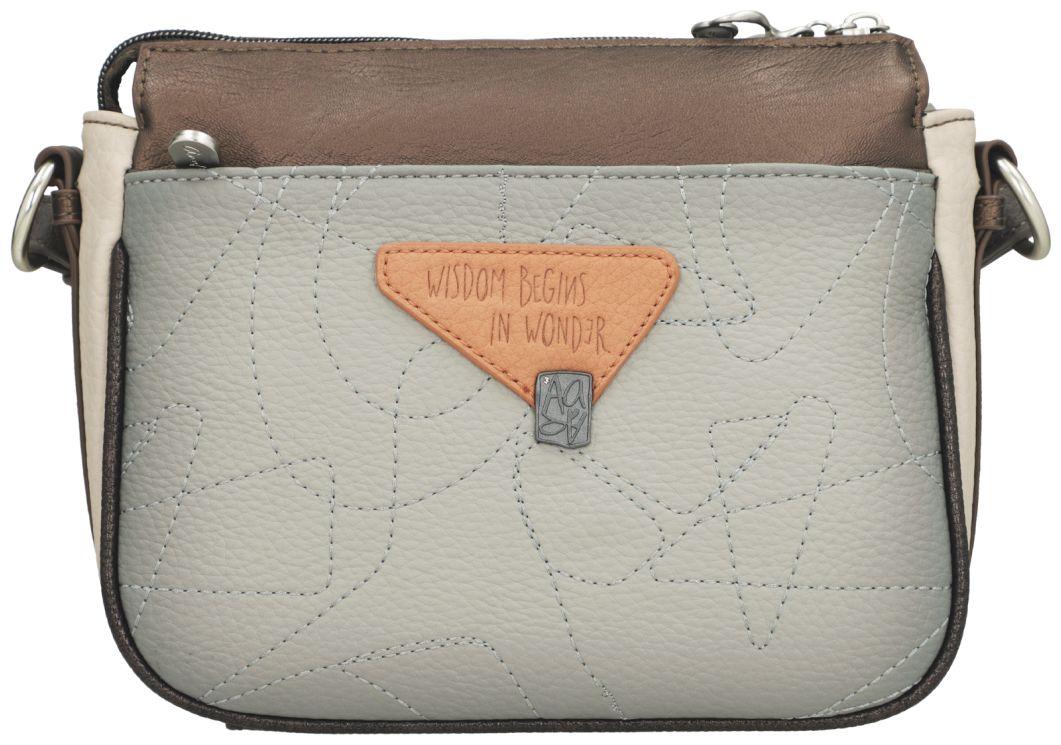 Anekke Crossbody Bag bestickt Sophia beige Glitzersteine metallic