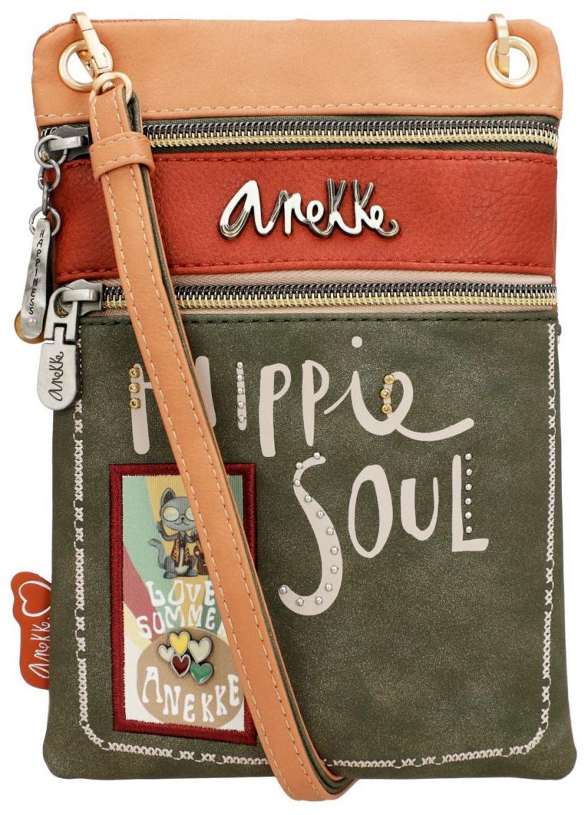 Anekke Crossovertasche Handybag Flowers Peace and Love Hippie Soul