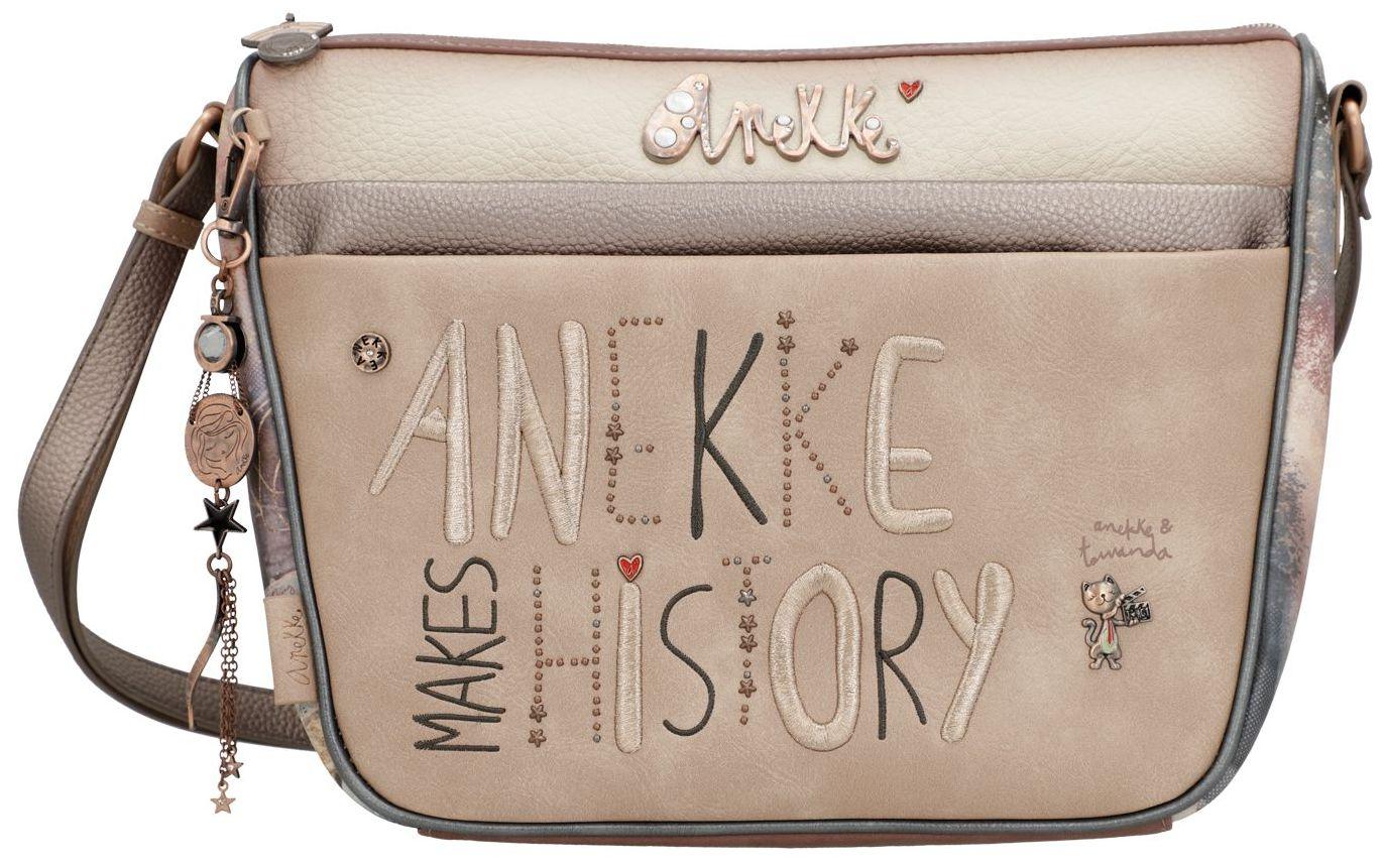 Anekke Crossovertasche Hollywood Stars Brauntöne metallic