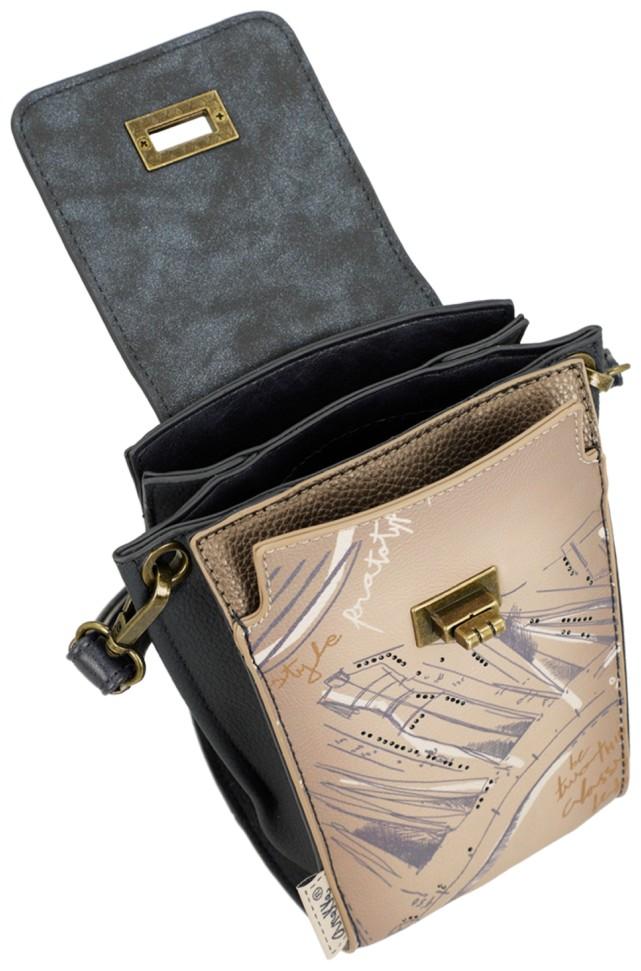 Anekke Crossovertasche Mademoiselle Studio Blau Drehverschluss