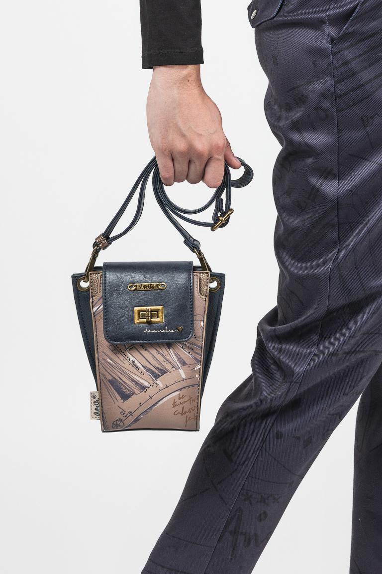 Anekke Crossovertasche Mademoiselle Studio Blau Drehverschluss