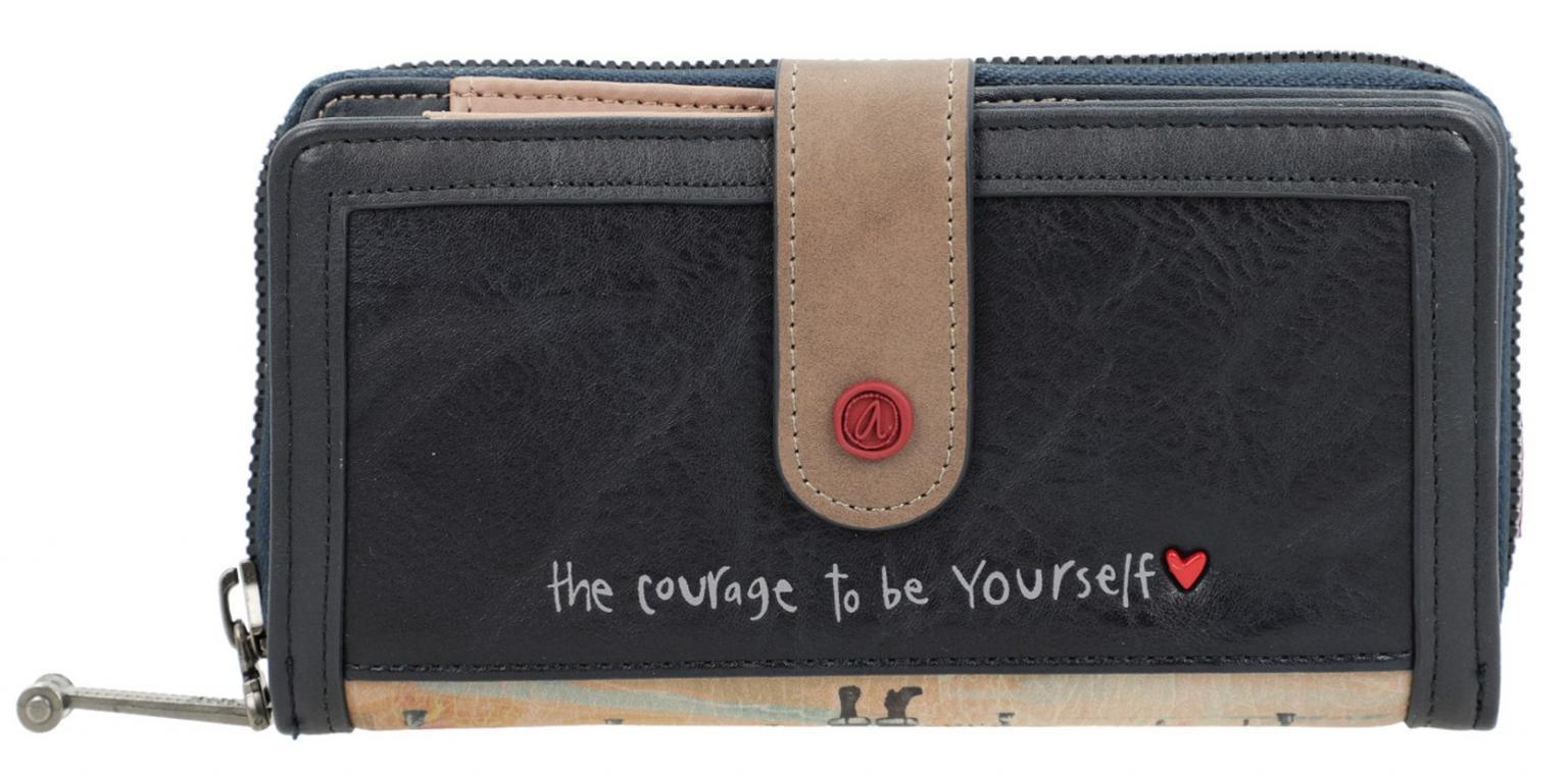 Anekke Damenbrieftasche City Art bunt rot blau