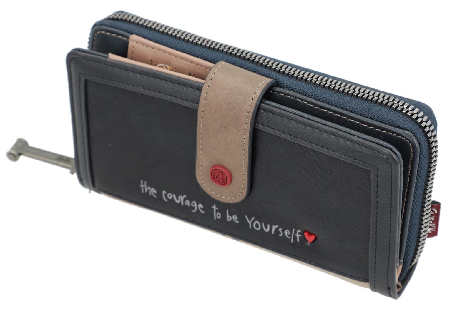 Anekke Damenbrieftasche City Art bunt rot blau