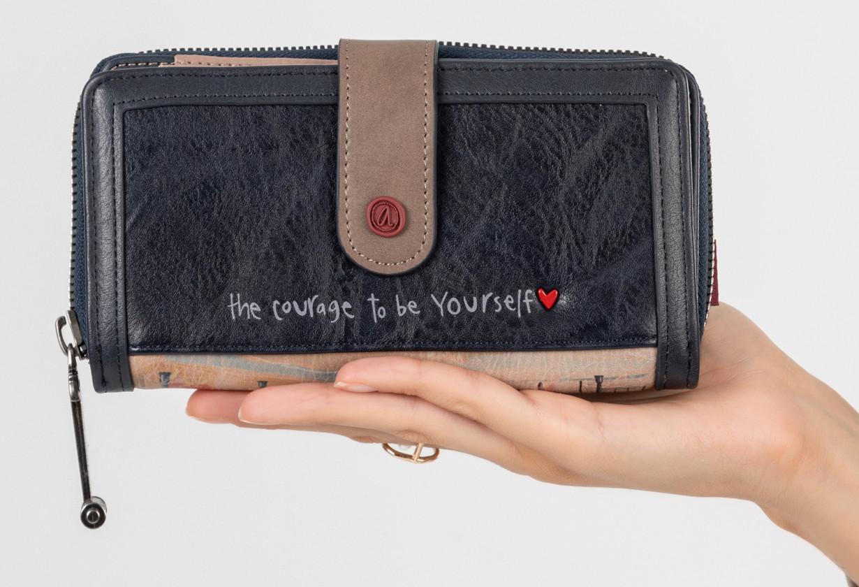 Anekke Damenbrieftasche City Art bunt rot blau