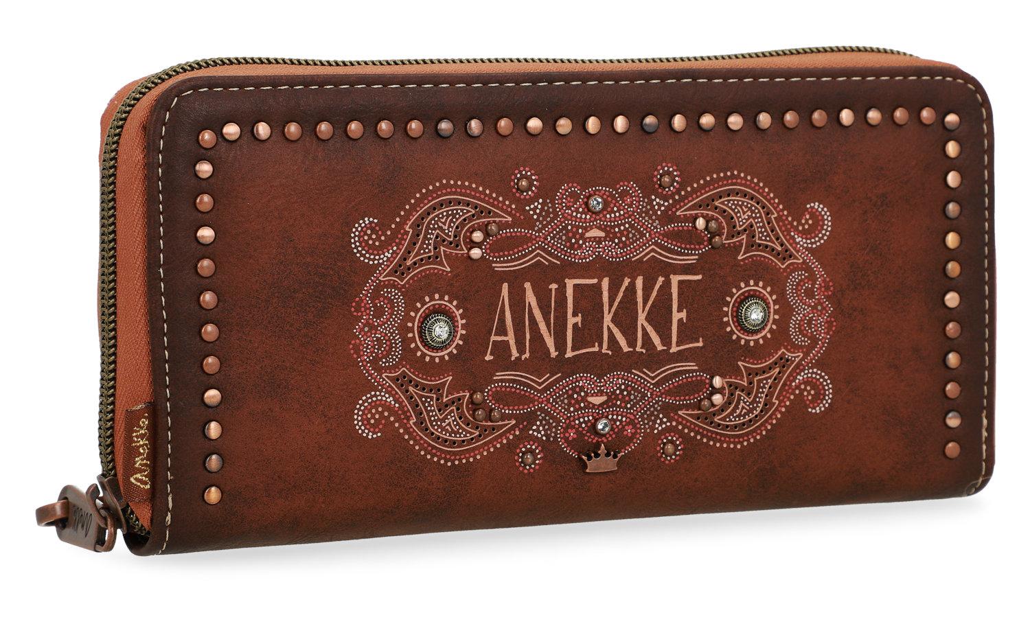 Anekke Damengeldbörse Ziparound Arizona New Western braun