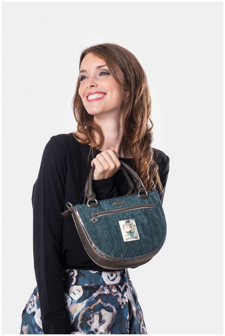 Anekke Damenhandtasche Ziernieten dunkelbunt Real Manifesto