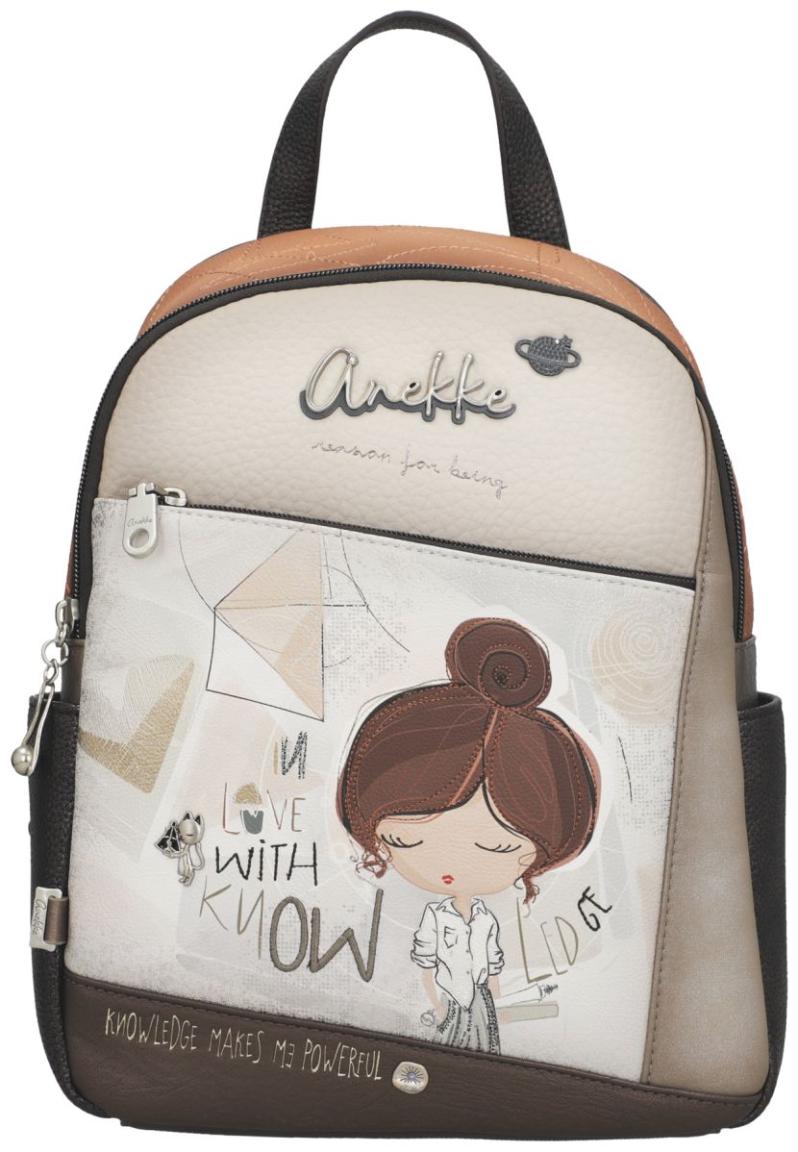 Anekke Damenrucksack Medium Sophia Braun gemustert