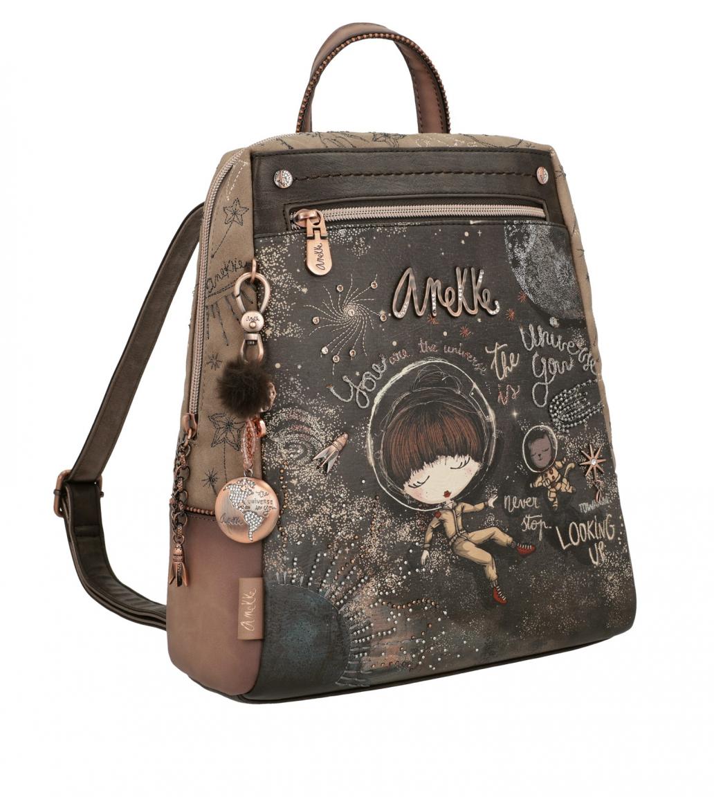 Anekke Damenrucksack Universe Space Stars Planets Flug durchs Weltall