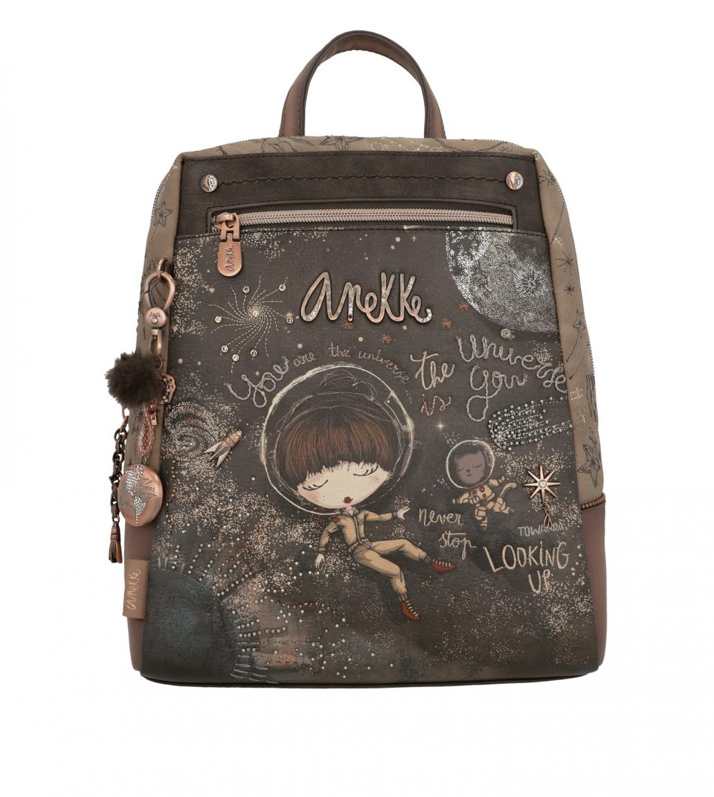 Anekke Damenrucksack Universe Space Stars Planets Flug durchs Weltall